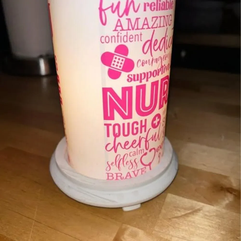 Pink Zebra Dedicated Nurse Shade with Base READ DETAILS